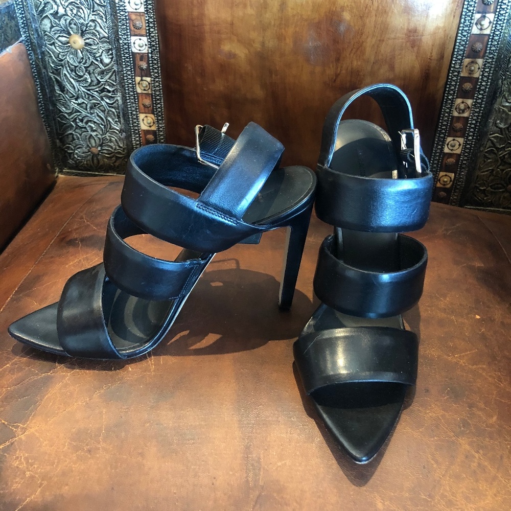 Alexander Wang Women's Black Leather Heels